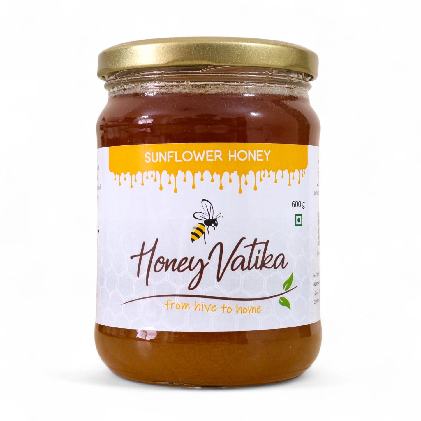 sunflower honey bottle