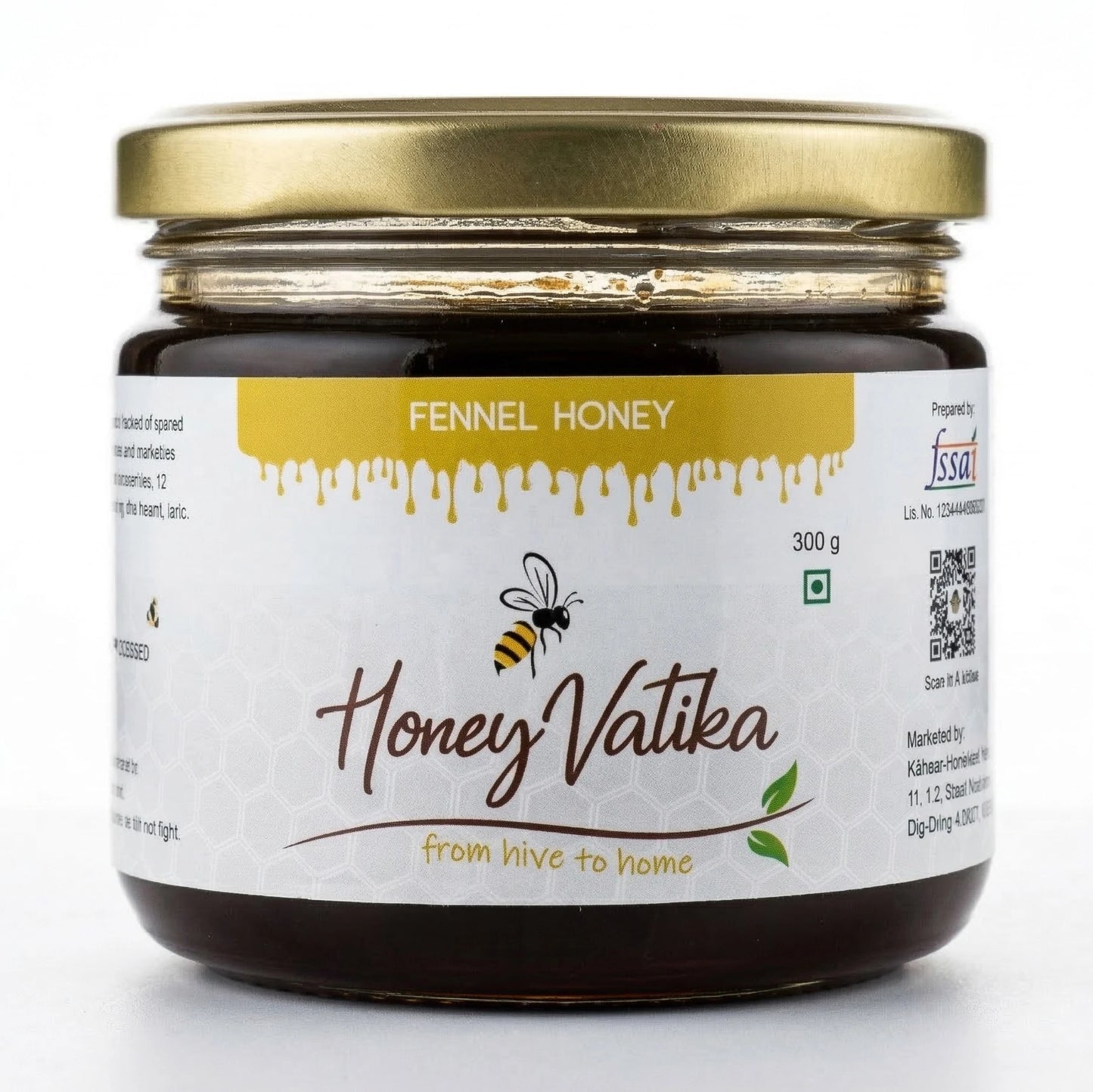 fennel honey bottle