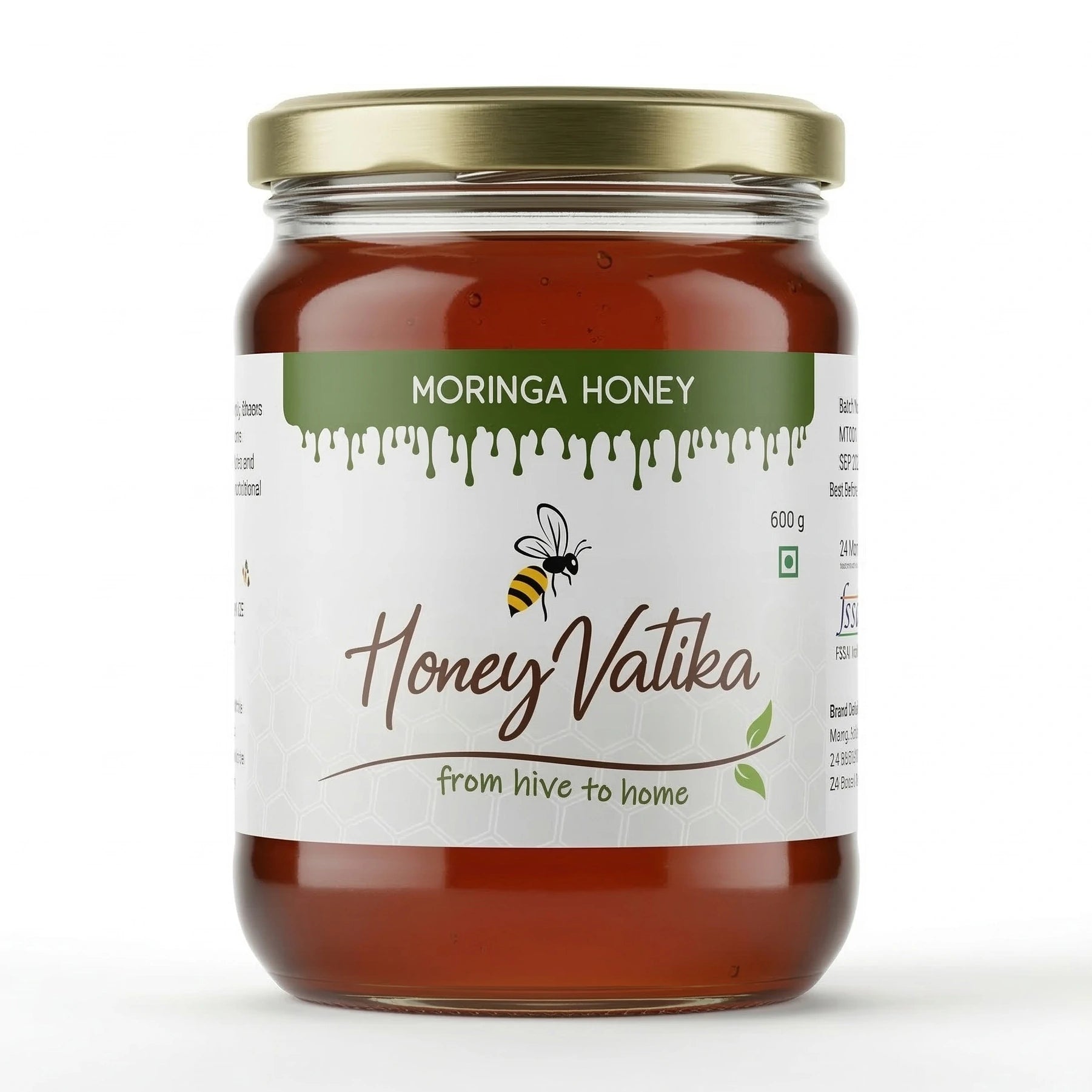 moringa honey bottle