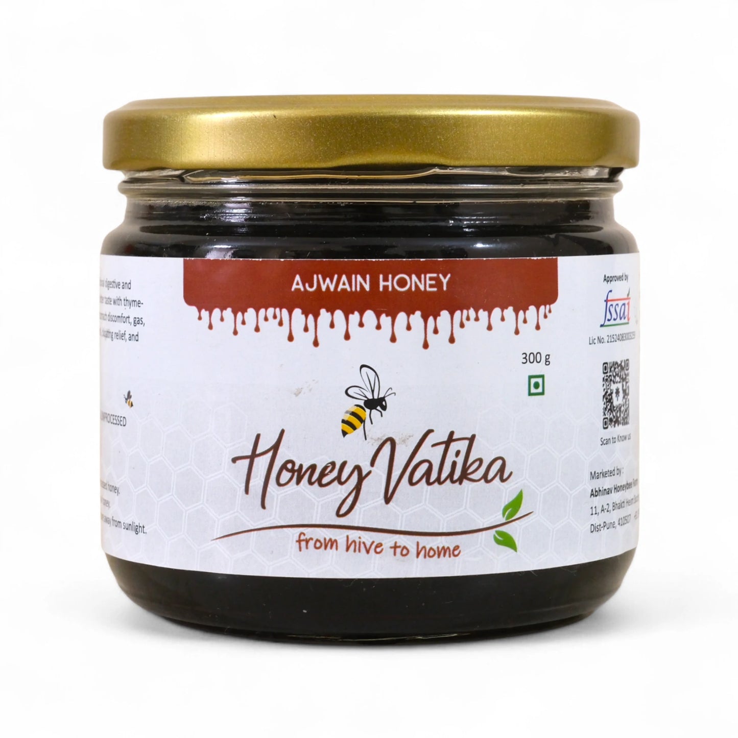 ajwain honey bottle