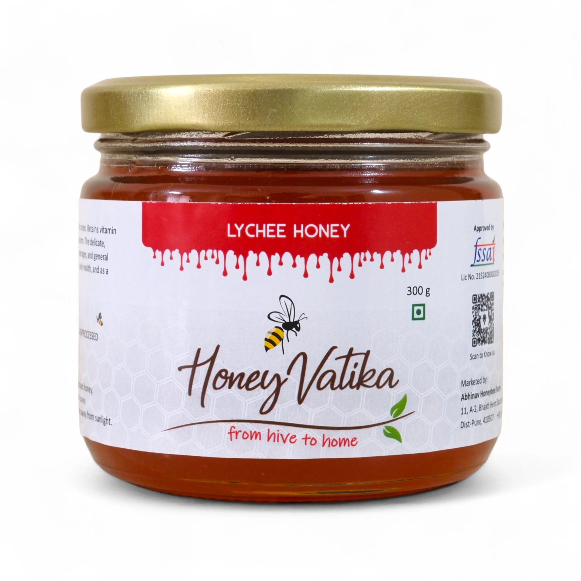 lychee honey bottle