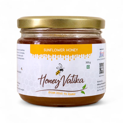 sunflower honey bottle
