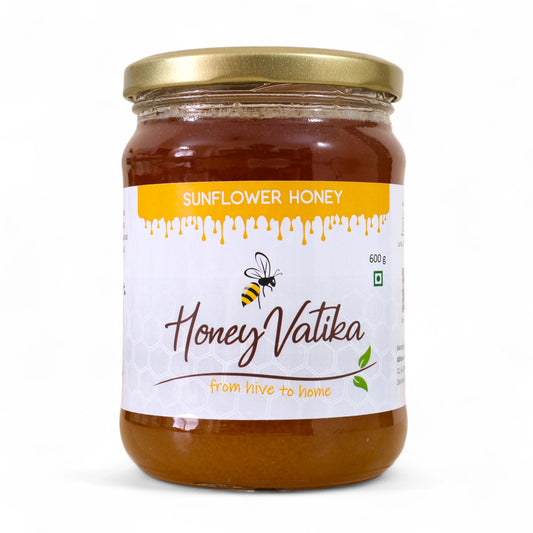 sunflower honey bottle